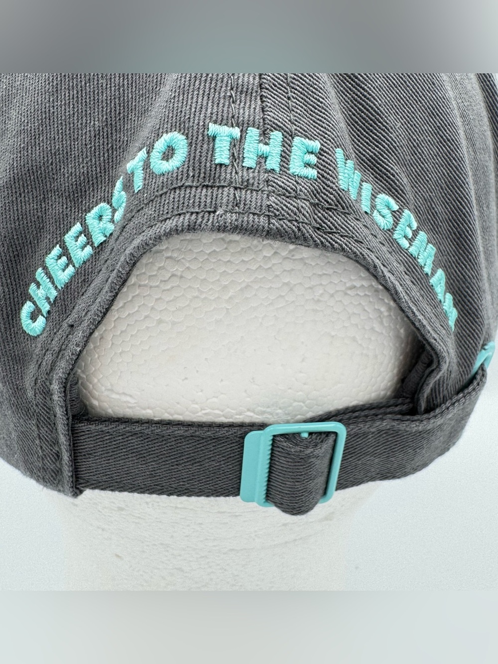 Dutch Bros Gray Cheers To The Wiseman Hat Cap Adjustable Strap One Size - Picture 6 of 13
